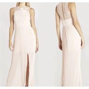 BCBGeneration Women's Sleeveless Pleated Maxi Dress, Pink, Size 8 NWT